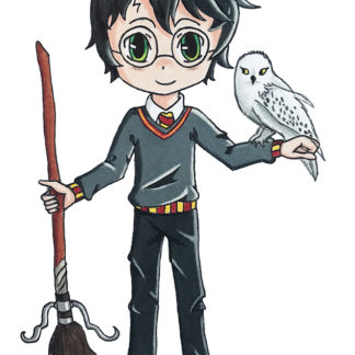 Wizard Boy With Black Hair