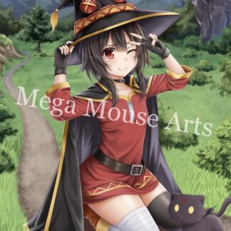 Anime - Konosuba - Megumin (and Chomusuke!)